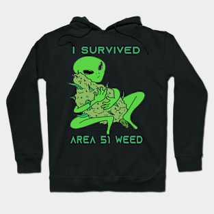 i survived area 51 weed Hoodie